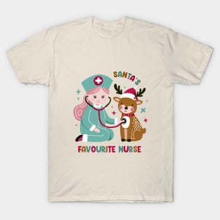 Santa's Favourite Nurse T-Shirt